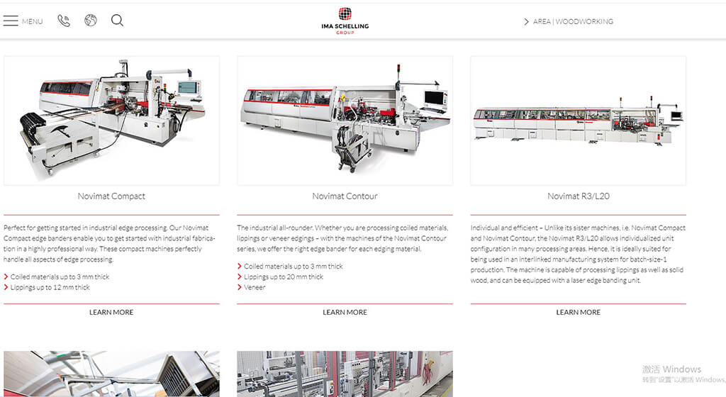 IMA Schelling Edge Banding Machine Manufacturer