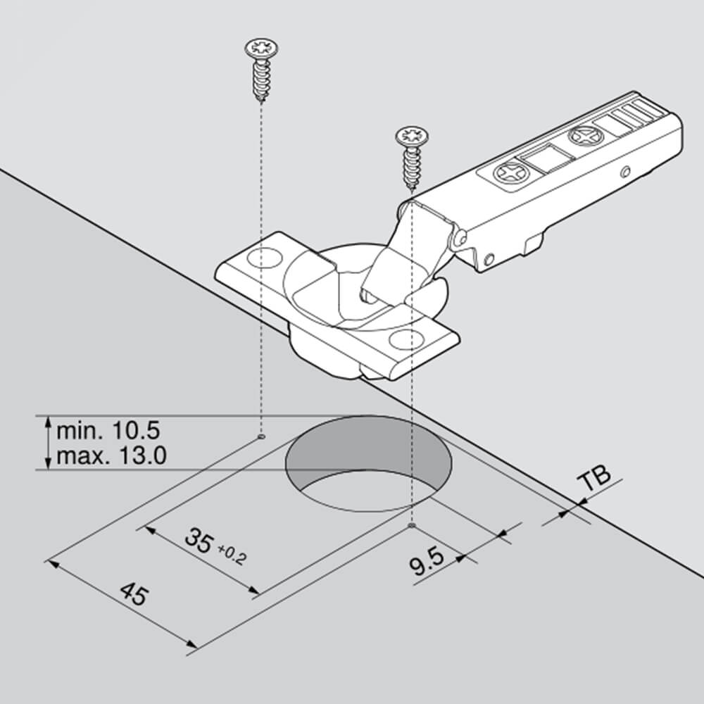 Blum Hinge Boring